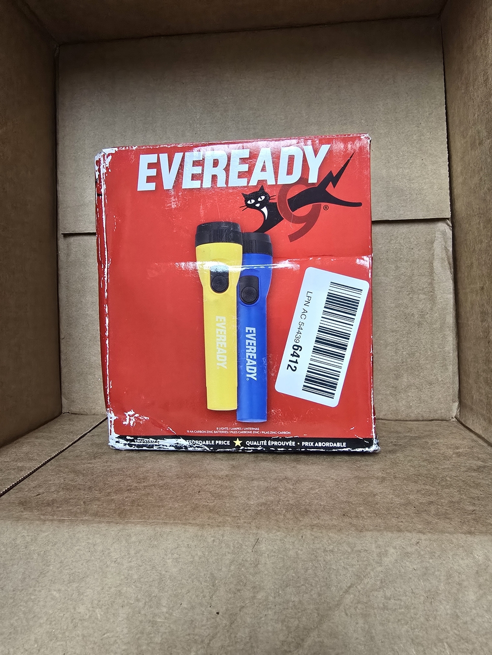 Eveready Eight Pack Flashlight Set - Yellow & Blue